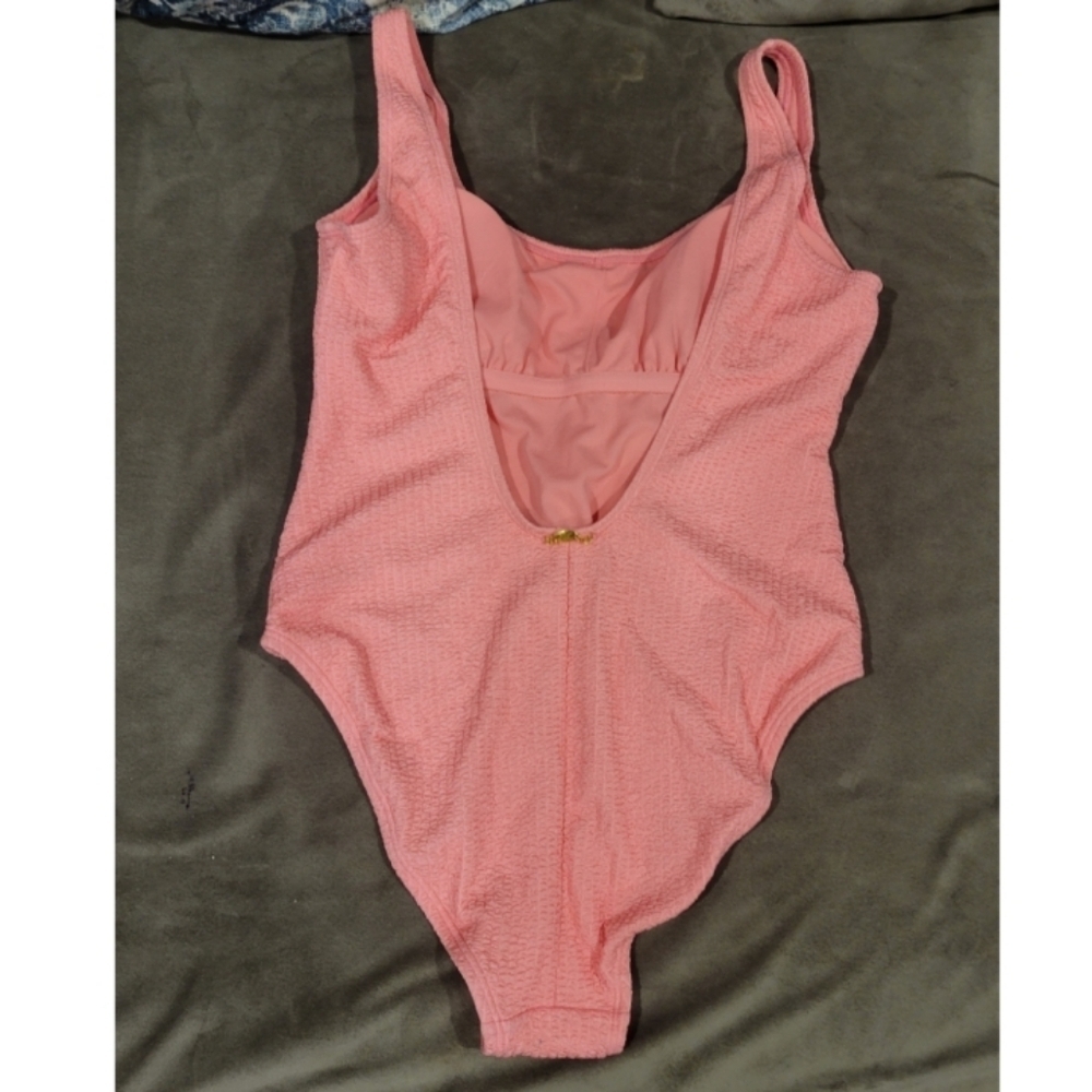Betsey Johnson Scrunch Bunch One Piece SZ Med - Picture 3 of 4